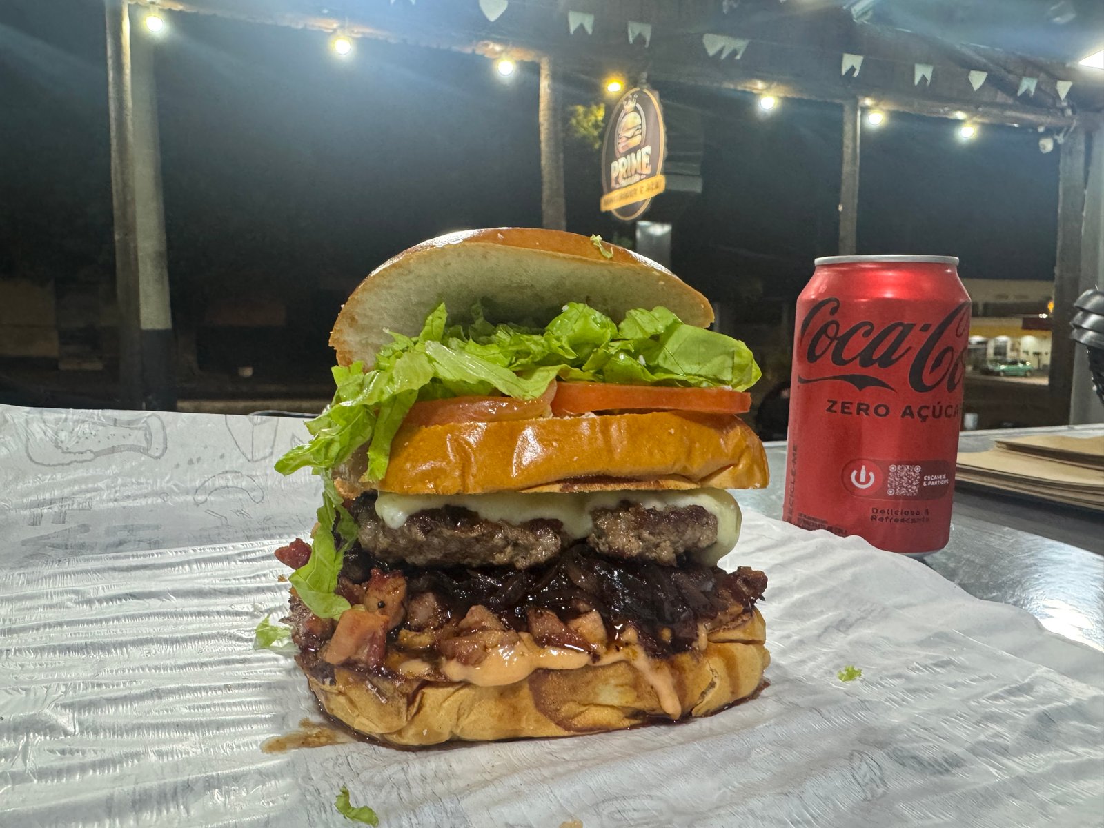 Combo: Coca Cola Lata Zero + Burger Costela